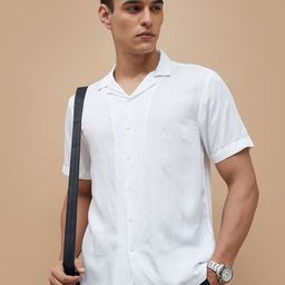 CODE by Lifestyle Men Solid Cuban Collar Casual Shirt-image-85