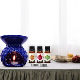 PEEPALCOMM 4-Pcs Blue Aroma Oil Diffuser With Scented Oils (15ml)-65