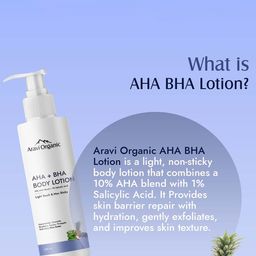 Aravi Organic 10% AHA Blend + 1% Salicylic Acid Light Touch & Non Sticky Body Lotion 200ml-16
