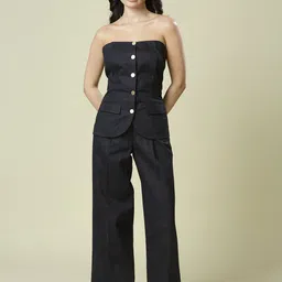 PEACH & PANDA Off Shoulder Top With Trousers Co-Ords-picture-20
