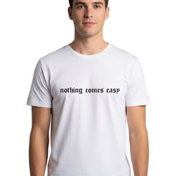 PULP Unisex Nothing Comes Easy Typography Printed Pure Cotton T-shirt-41