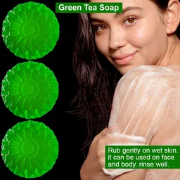 GROOVY Set Of 3 Lemon Fresh Green Tea Bath Bar - 100 g Each-27