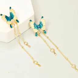 Lady Raiment Butterfly Design Drop Earrings-19