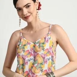 SEEDS OF FUSION Floral Printed Pure Cotton Straight Kurta-29