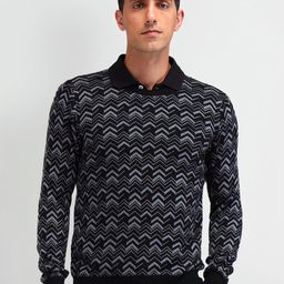 Arrow Men Chevron Printed Cotton Pullover-image-45