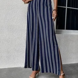 StyleCast Women Striped Regular Fit High-Rise Trousers-picture-16