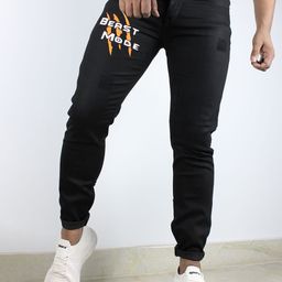 styzon Men Jean Slim Fit Low Distress Jeans-image-60