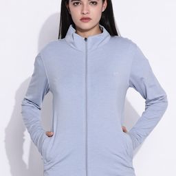 BLUE TYGA Women Graphic Printed Lightweight Antimicrobial Sporty Jacket-12