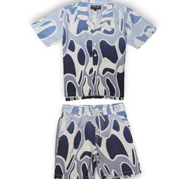 Gini and Jony Boys Printed Shirt with Shorts-image-33
