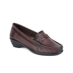 Zoom Shoes Women Leather Driving Shoes-37