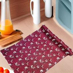 REVEXO Red & White Printed Water-Resistant Shelf Liner-14