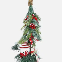 Little Surprise Box LLP Red & Green Snowman With Xmas Tree Festive Decor-picture-49