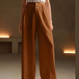 Chemistry Women Relaxed Straight Leg High-Rise Pleated Trousers-picture-10