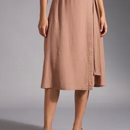 20Dresses Women A-Line Wrap Midi Skirt-image-72