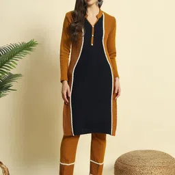 ZEPPI Women Wool Blend Kurta Set-image-46