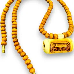 Anvika Sandalwood Krishna Tulsi Mala Kanthi Mala Wood Chain Wood Necklace-12