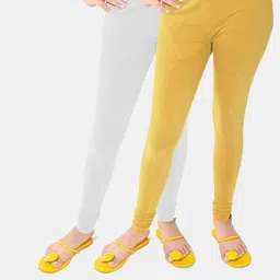 Tik Tok WEARS Girls White Churidar Length Leggings-image-126