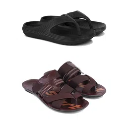 PENNEN Men Set Of 2 Anti-Skid Thong Flip-Flops-picture-31