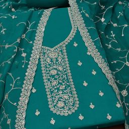 Soch Floral Embroidered Sequinned Unstitched Dress Material-image-11
