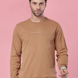 V-Mart Men Typography Printed Polyester Interlock Round Neck Pullover Sweatshirt-picture-17