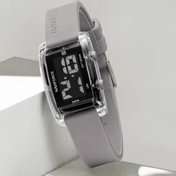 Naviforce Women Embellished Dial & Straps Digital Watch NF7118_S GY-15