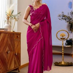 all about you Scallop Saree-picture-13