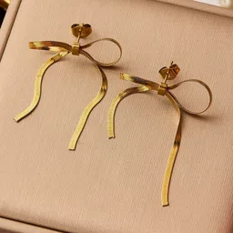 StyleCast Gold-Plated Classic Drop Earrings-image-52
