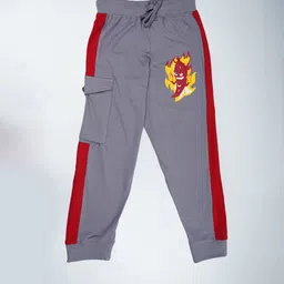 KiddoPanti Boys Printed Cotton Cargo Joggers-image-104