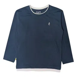 Gini and Jony Boys Solid Round Neck Cotton T-shirt-picture-15