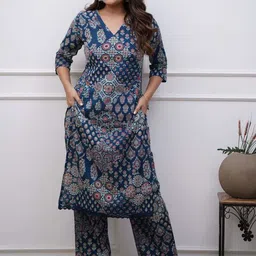 KALINI Women Ethnic Motifs Printed Regular Kurta with Palazzos-picture-28