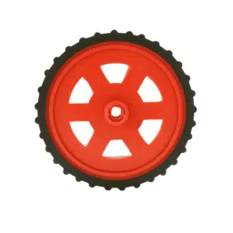 Red BO Motor Wheel - Set of 4 | Robotics Science Project image 2