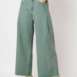GUTI Women Wide Leg High-Rise Stretchable Jeans-image-53