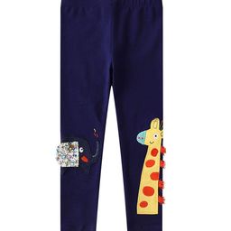 LULU & SKY Infant Girls Animal-Applique Mid-Rise Ankle-Length Leggings-image-27