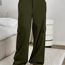 RAJOVATI Women Slim Fit Easy Wash Trousers-picture-23