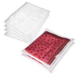 Kuber Industries White Set of 6 Regular Suit Organiser Organisers-16