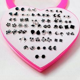 MEHAK CREATION Black Plastic Earrings-5