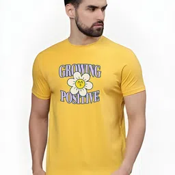 KaamBhari Graphic Printed Round Neck Pure Cotton Regular Fit T-shirt-picture-5