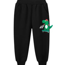 LULU & SKY Boys Tapered Fit High-Rise Joggers Trousers-image-78