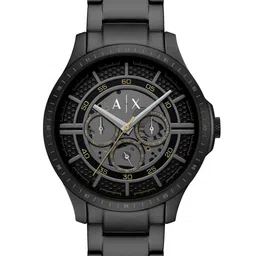 Armani Exchange Men Skeleton Dial & Stainless Steel Straps Analogue Watch AK_AX2460-16