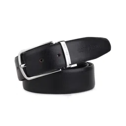 Scrumbler Men Textured Leather Reversible Formal Belt-image-37