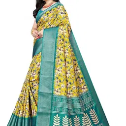 J 6 DESIGNER Woven Design Floral Print Saree-picture-49