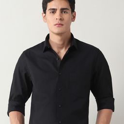 Arrow Spread Collar Classic Twill Formal Cotton Shirt-picture-15