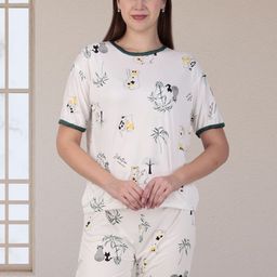Untamed Clothing Women Graphic Printed Night suit-image-67