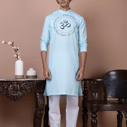 DEVOILER Men Printed Regular Kurta with Pyjamas-image-72