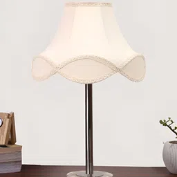 Aura Off White Metal Frustum Shaped Table Lamp-image-94