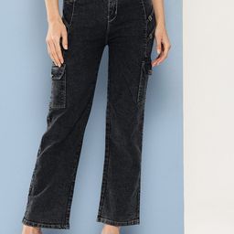 Aarika Girls Comfort Tapered Fit Mid-Rise Highly Distressed Stretchable Jeans-picture-2