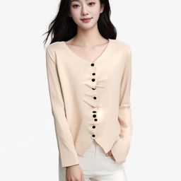 StyleCast Women V-Neck Cardigan Sweaters-image-72