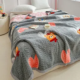 JC HOME Unisex Multi Blankets Quilts and Dohars-image-31