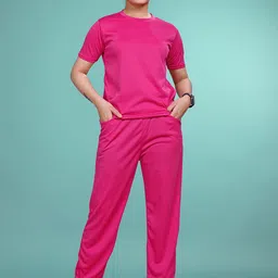 SAKARMAA Round Neck T-Shirt With Trousers Co-Ords-51