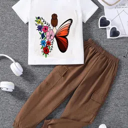 Naazglory Kids Printed T-shirt With Joggers-image-21